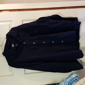 Men's Lands End Flannel Pajama Shirt XL